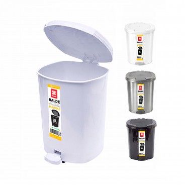 Balde de Cozinha com Pedal 8L Sortido 3 cores