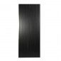Painel Ripado de Parede Acustico Preto 600X2400X18Mm