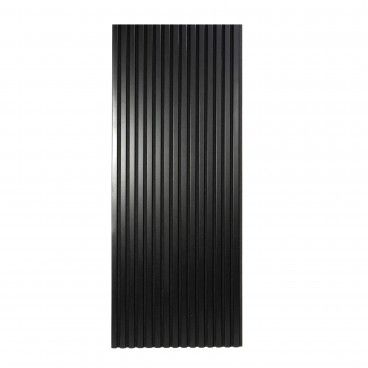 Painel Ripado de Parede Acustico Preto 600X2400X18Mm