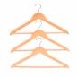 Conjunto de 3 Cabides de Madeira Natural
