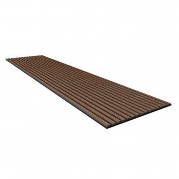 Painel Ripado de Parede Acustico Smoked Oak 600X2700X18Mm