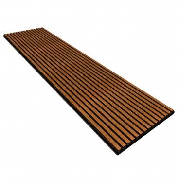 Painel Ripado de Parede Acustico Oiled Oak 600X2700X18Mm