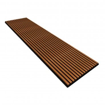 Painel Ripado de Parede Acustico Teak  600X2700X18Mm