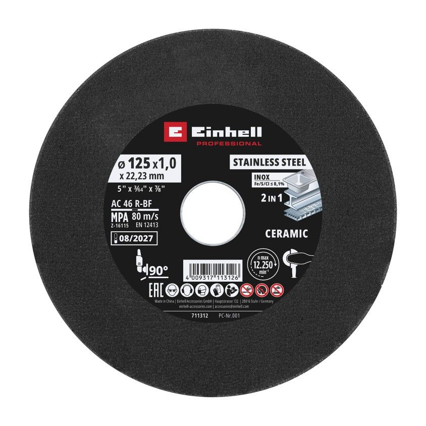 Disco Corte Metal/Inox Profissional �125