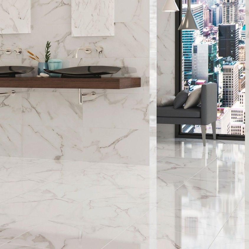 Pavimento Casablanca White Brilho 60.8x60.8 Pavimento Casablanca White Brilho 60.8x60.8