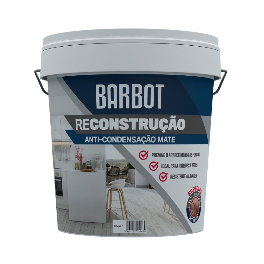 Tinta Anti-Condensa��o Branco Mate Barbot Reconstru��o 15L