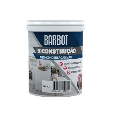 BARBOT TINTA ANTI-CONDENSA�AO RECONSTRU�AO BRANCO MATE  1LT