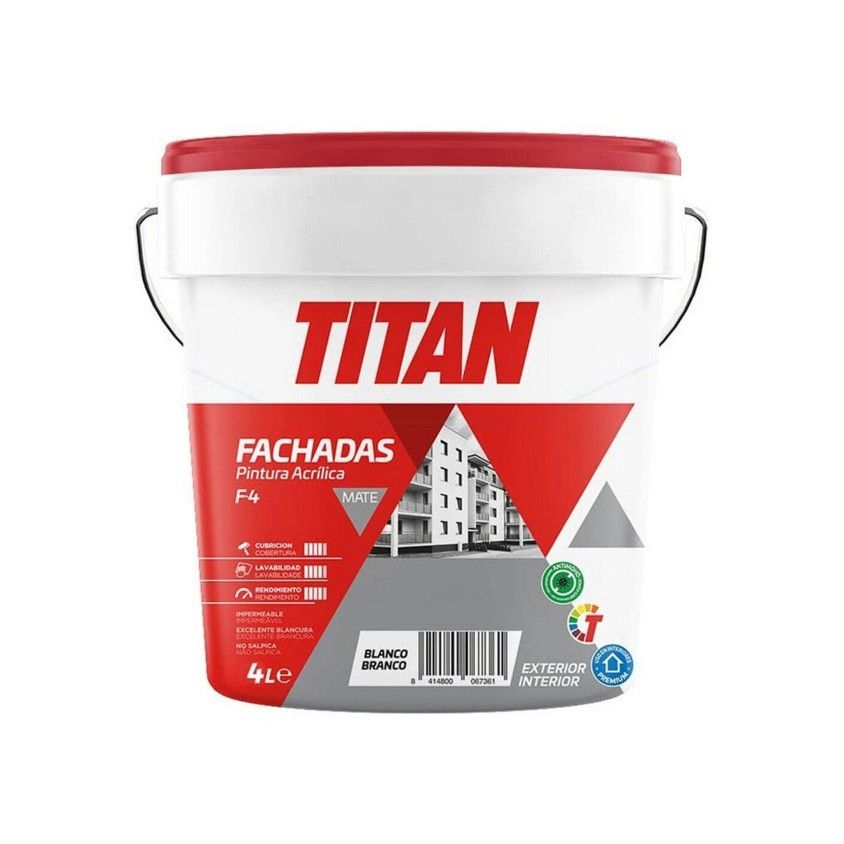 Tinta Acr�lica Fachadas Mate Titan F-4