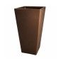Vaso de Plástico Quadrado Alto Bronze Nº 60