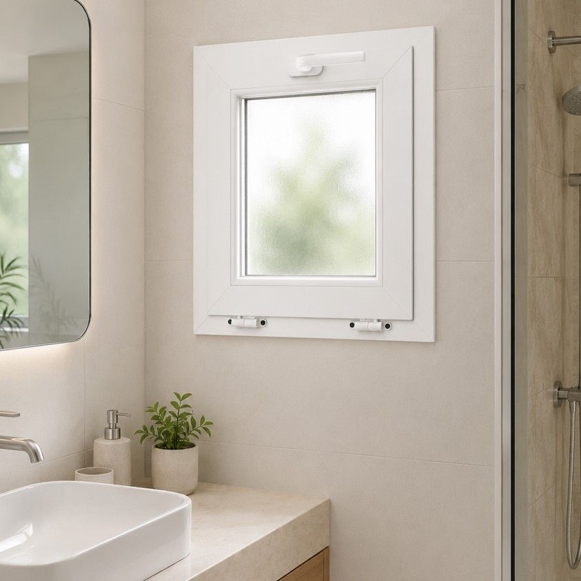Janela PVC Basculante 55x55