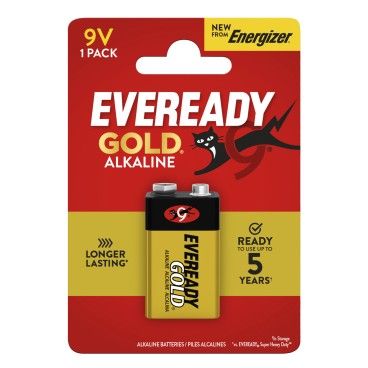 Pilha Alcalina Eveready Gold 6LR61 9V