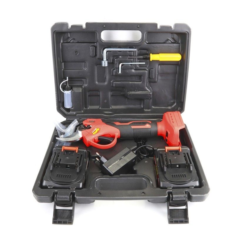 Tesoura de Poda Mader 28mm com 2 Baterias 2Ah