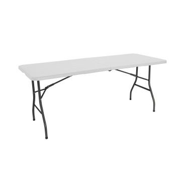 Mesa Dobr�vel Tenerife Branca 180cm Retangular Port�til