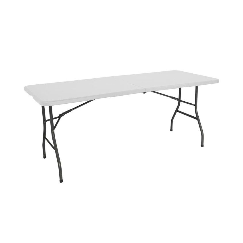 Mesa Dobr�vel Tenerife Branca 180cm Retangular Port�til