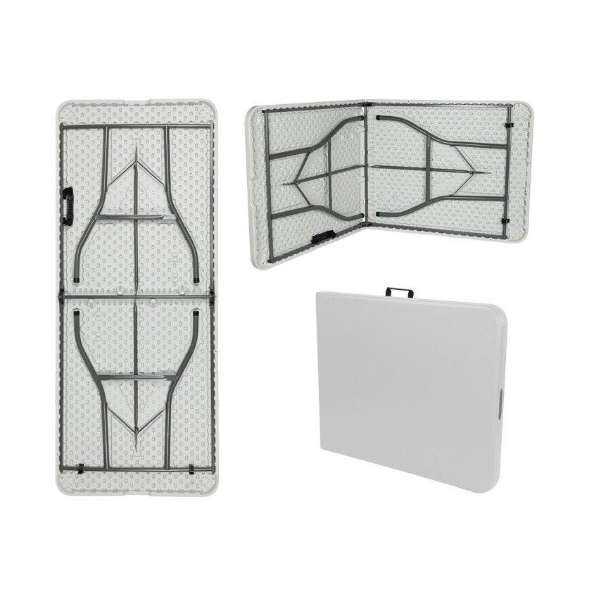 Mesa Dobr�vel Tenerife Branca 180cm Retangular Port�til
