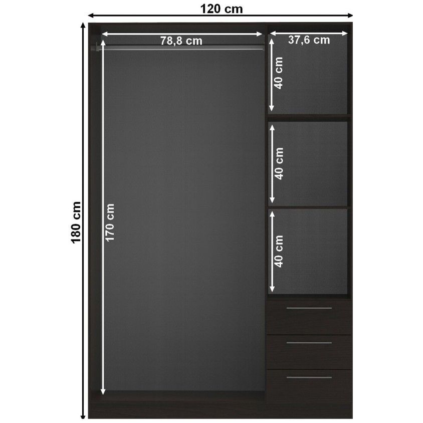 Roupeiro Teckno (3 Portas)