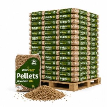 Pellets Certificados Steampower 6mm 15Kg
