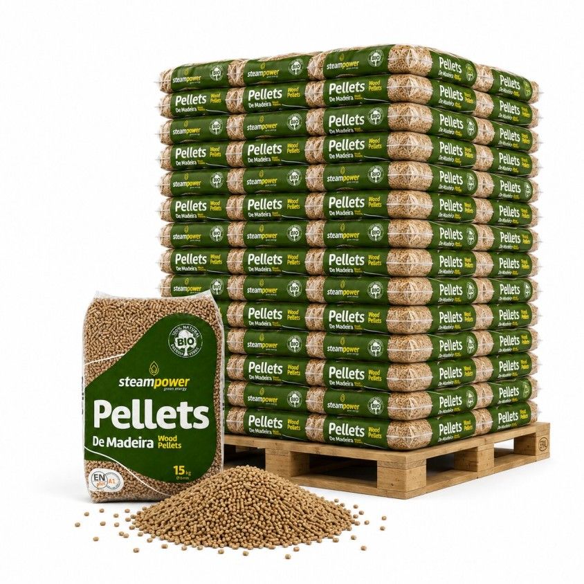 Pellets Certificados Steampower 6mm 15Kg