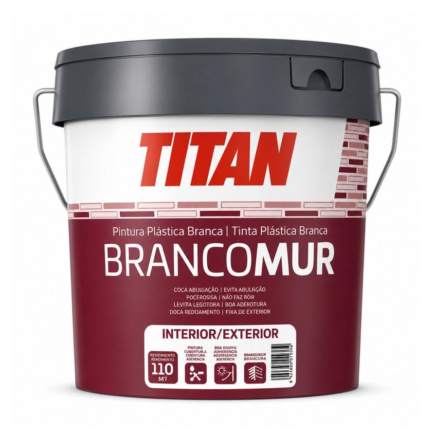 Tinta Pl�stica Interior/Exterior Blancomur Mate