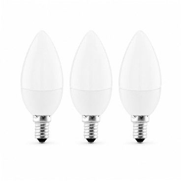 Pack 3 L�mpadas LED Vela E14 3.5W 320LM 4000K