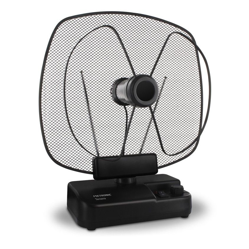 Antena de Interior Amplificada UHD 4K FM/Dab Rota��o 160� 59dB