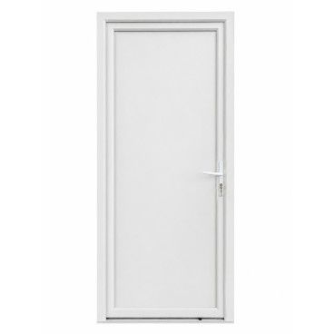 Porta de Servi�o PVC Perfil 60mm - Abertura Direita