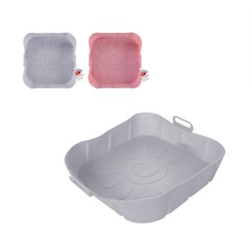 Forma Quadrada Silicone para Airfryer 2 Cores Sortidas