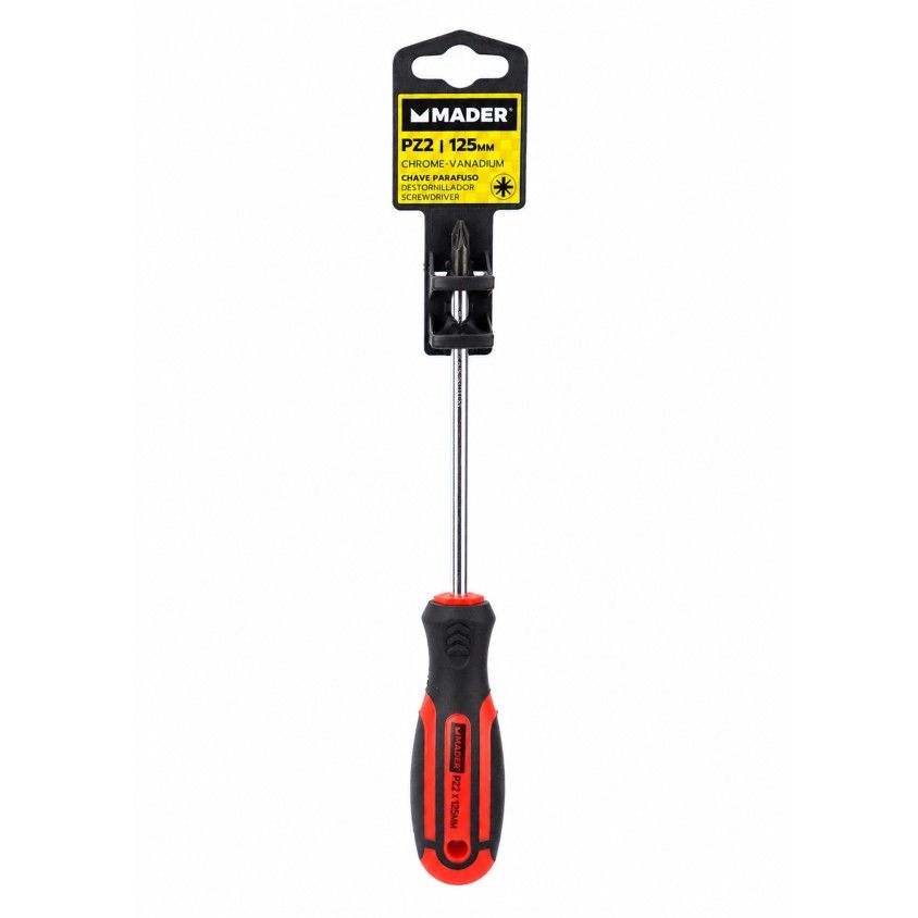 Chave de Parafusos Pozidriv Cromo-van�dio PZ2 125mm Mader