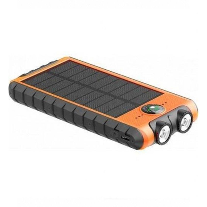Powerbank Solar 10.000mAh 2xUSB-A + 1 USB-C + Cabo