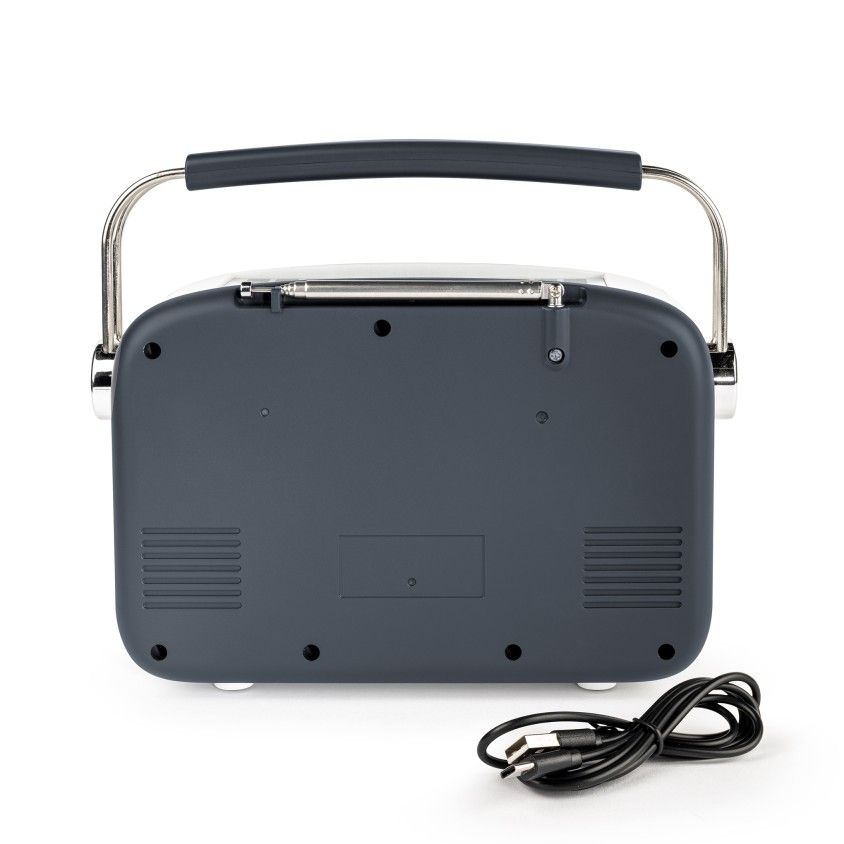 R�dio Thomson com Coluna Bluetooth Retro Bateria Solar Recarreg�vel 1300mAh