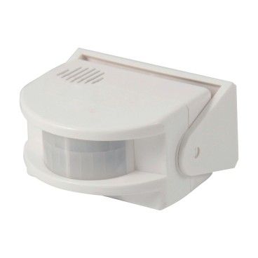 Detector de Movimento Infravermelhos com Alarme Branco