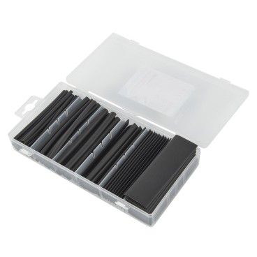 Kit Mangas Termoretr�cteis 10cm 90 Pe�as Preto
