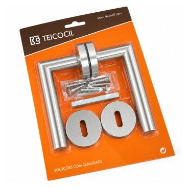 Puxador de Porta com Entrada de Chave 2003E Inox