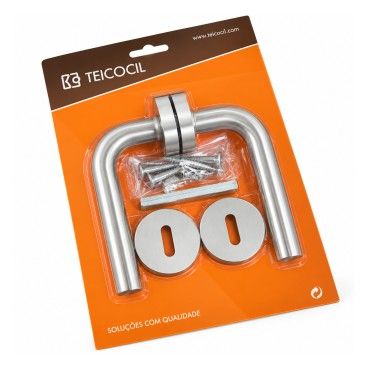 Puxador de Porta com Entrada de Chave 2003D Inox