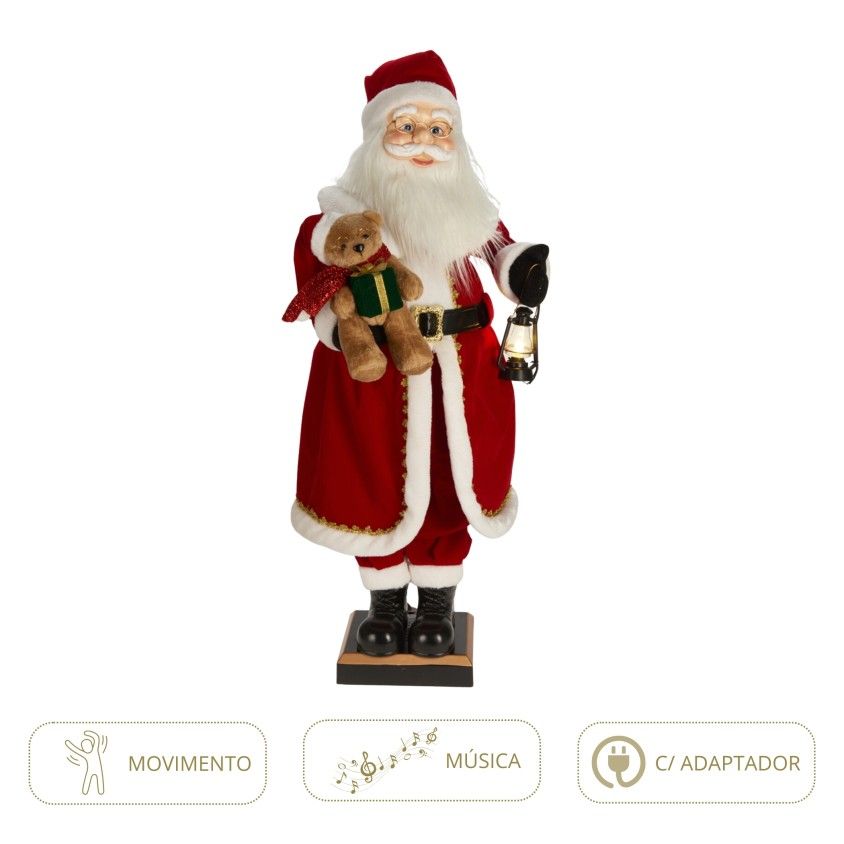 Pai Natal 110cm Animado com M�sica