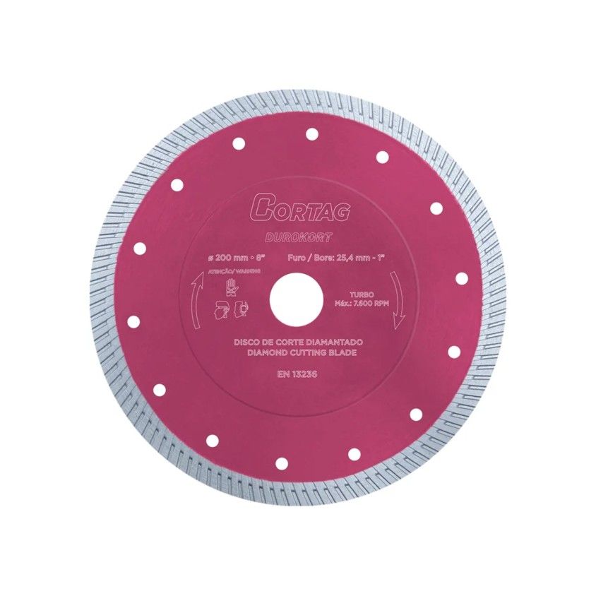 Disco de Corte Diamantado Turbo Durokort