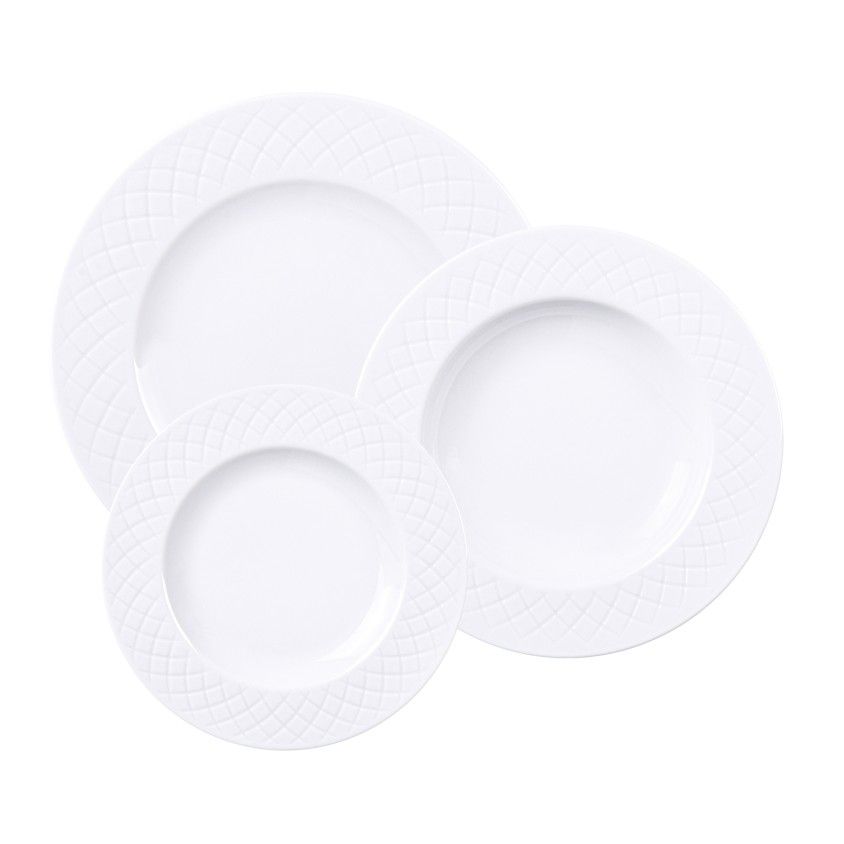 Conjunto de Jantar Ingrid 12 Pe�as Porcelana