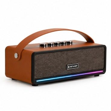ALLDECOR COLUNA PORTATIL VINTAGE 100W C.CASTANHO